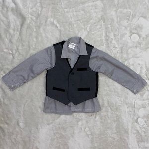Van Heusen toddler dress shirt & vest